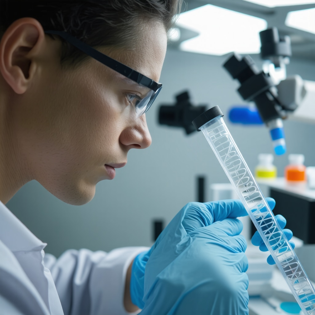 Healthcare professional analyzing genetic data for personalized GLP-1 therapy