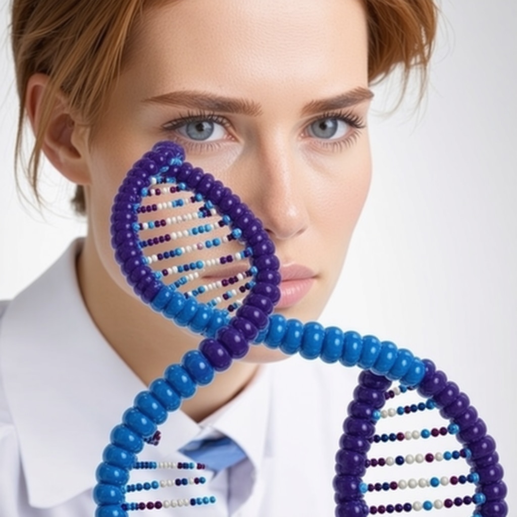 Laboratory technician analyzing DNA samples for personalized weight management