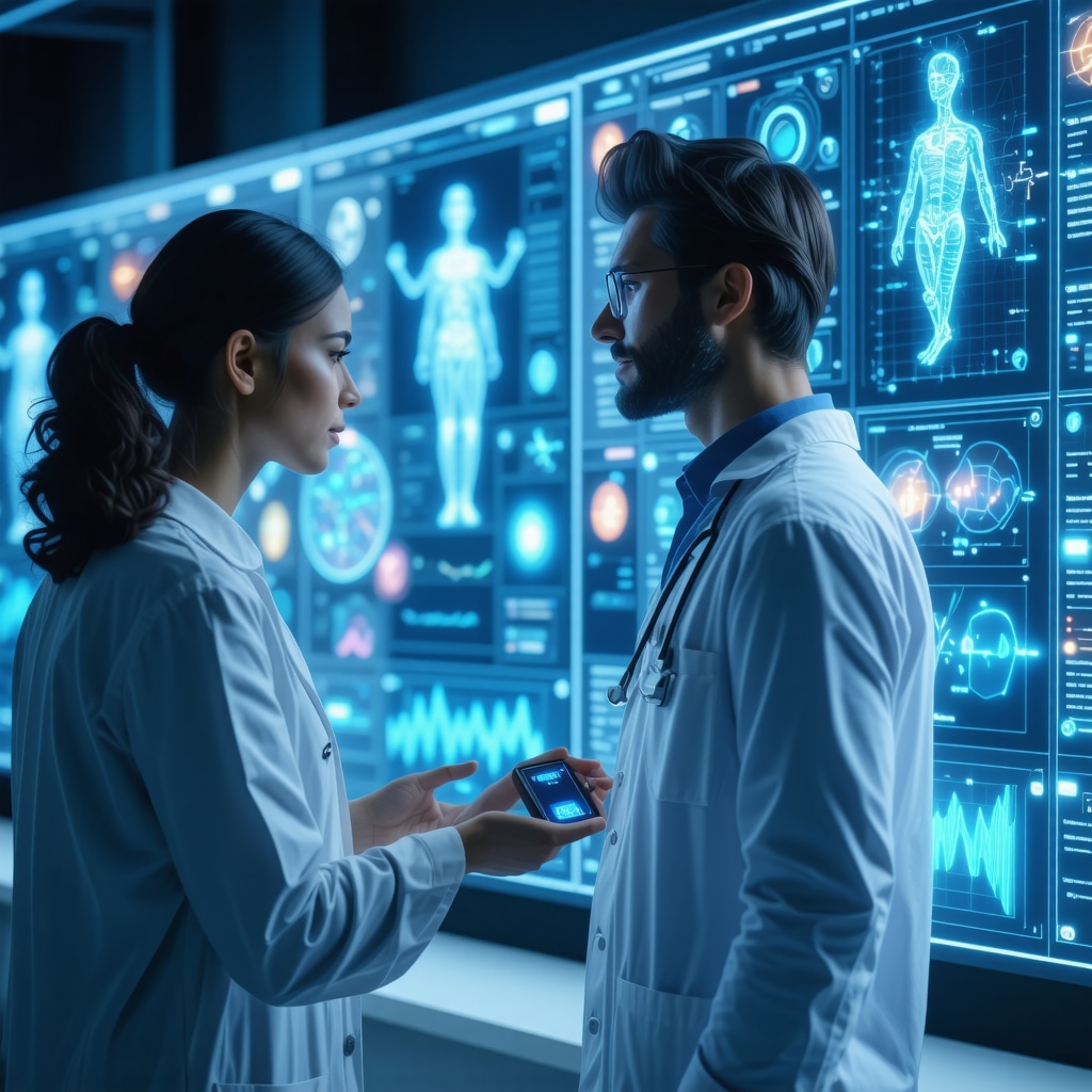 Medical expert reviewing pharmacogenomic data and digital health analytics for personalized Ozempic treatment