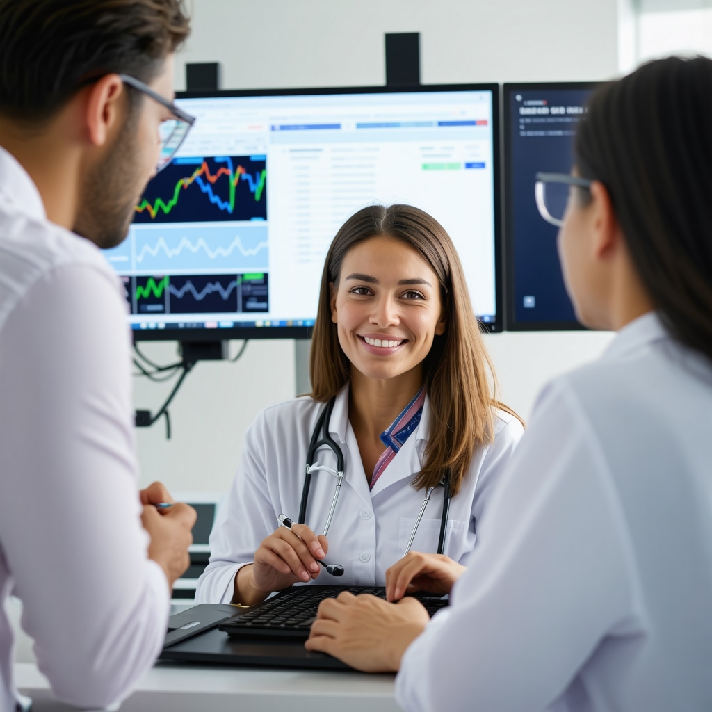 Doctors reviewing patient monitoring results for potential long-term effects of Ozempic