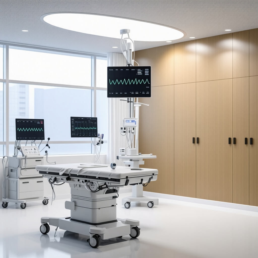 Futuristic medical clinic with digital health devices and healthcare professionals providing personalized Ozempic treatment.
