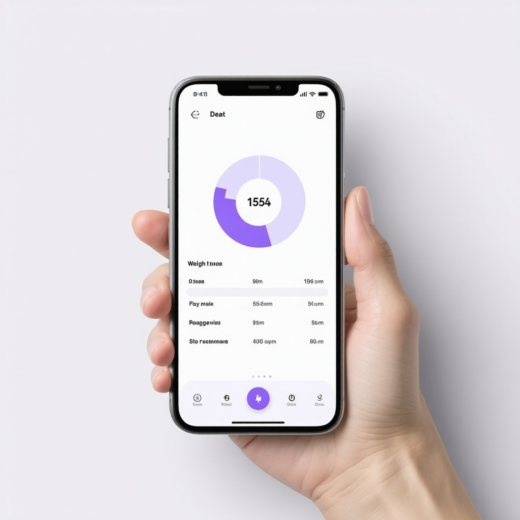 Smartphone displaying personalized health and activity data