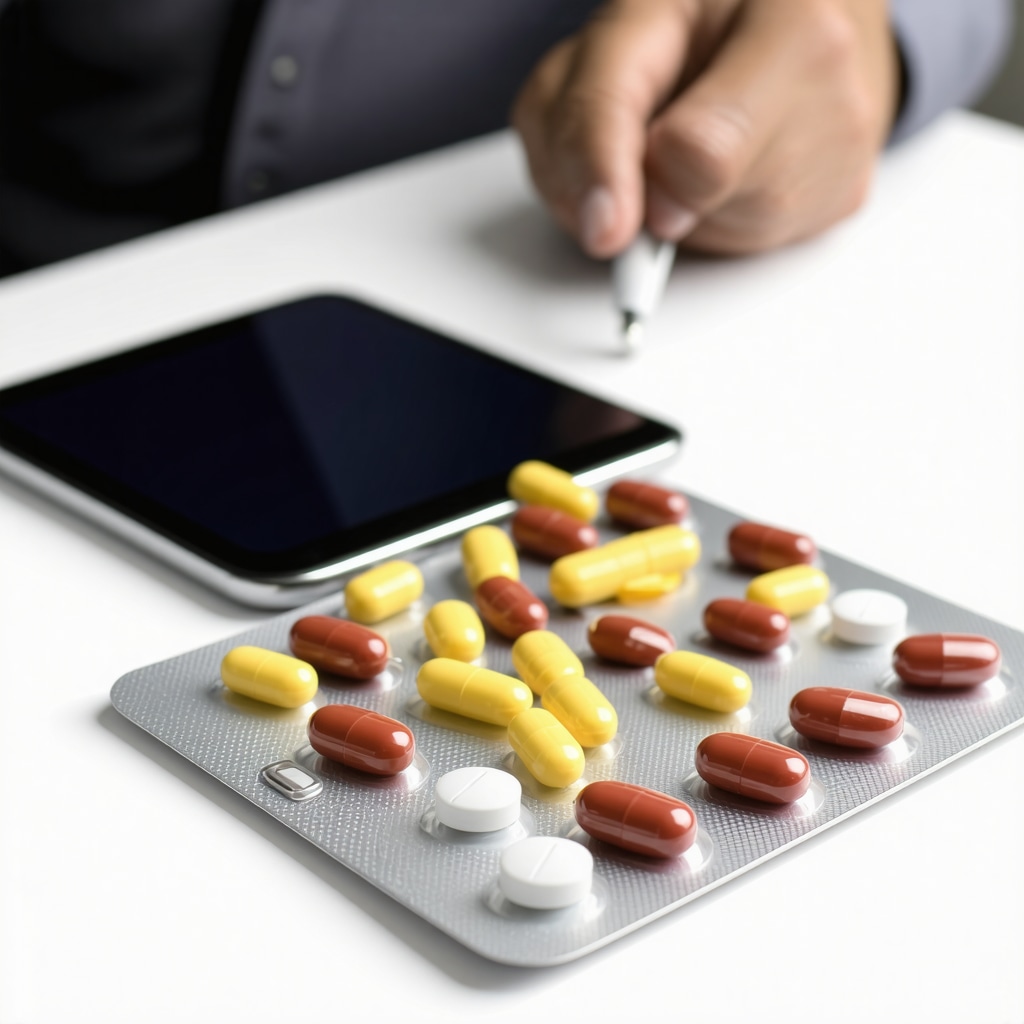 Doctor and patient discussing medication options via telehealth platform