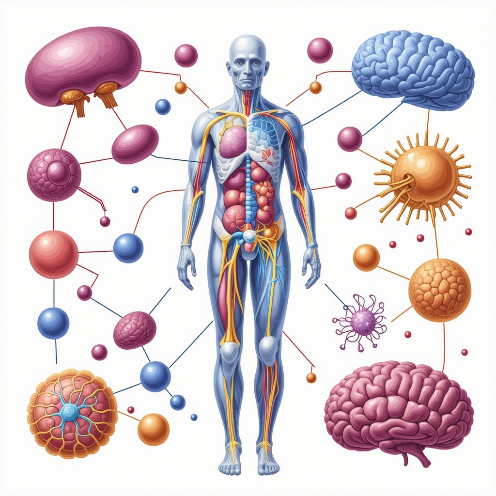 Diagram of human metabolism highlighting energy pathways affected by GLP-1 receptor agonists, with labels for mitochondrial activity and thermogenesis.