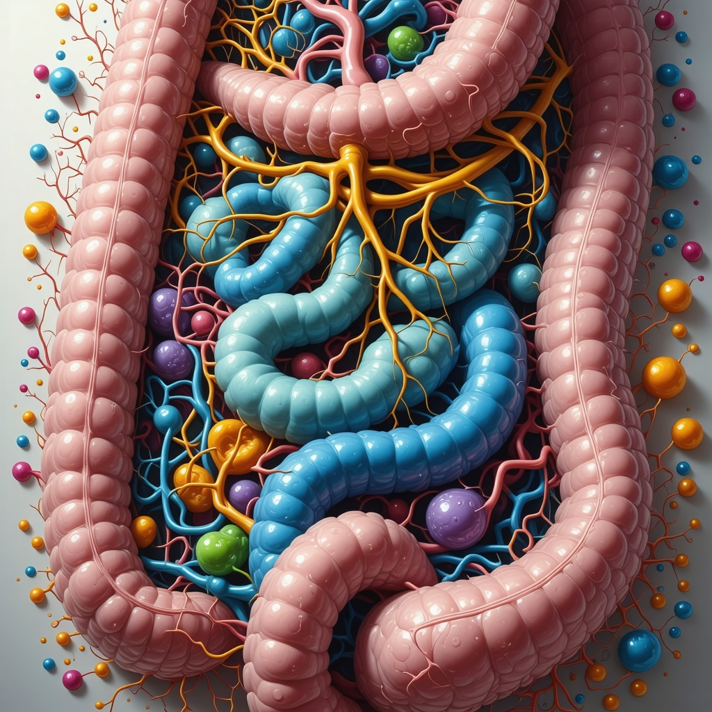 Illustration of gut microbiome supporting improved tolerability of Ozempic