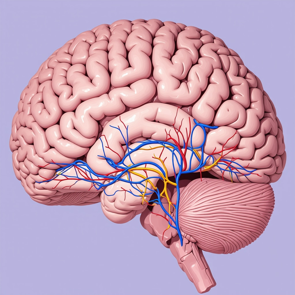 Brain diagram showing hypothalamus and limbic system pathways influenced by Ozempic, illustrating neural reprogramming