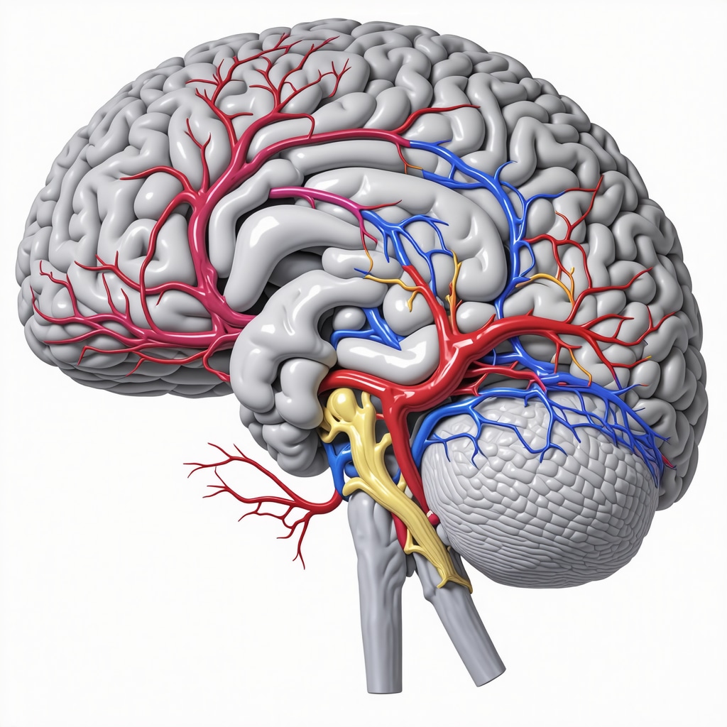 Diagram showing brain regions involved in hunger and satiety, emphasizing GLP-1 receptor pathways.