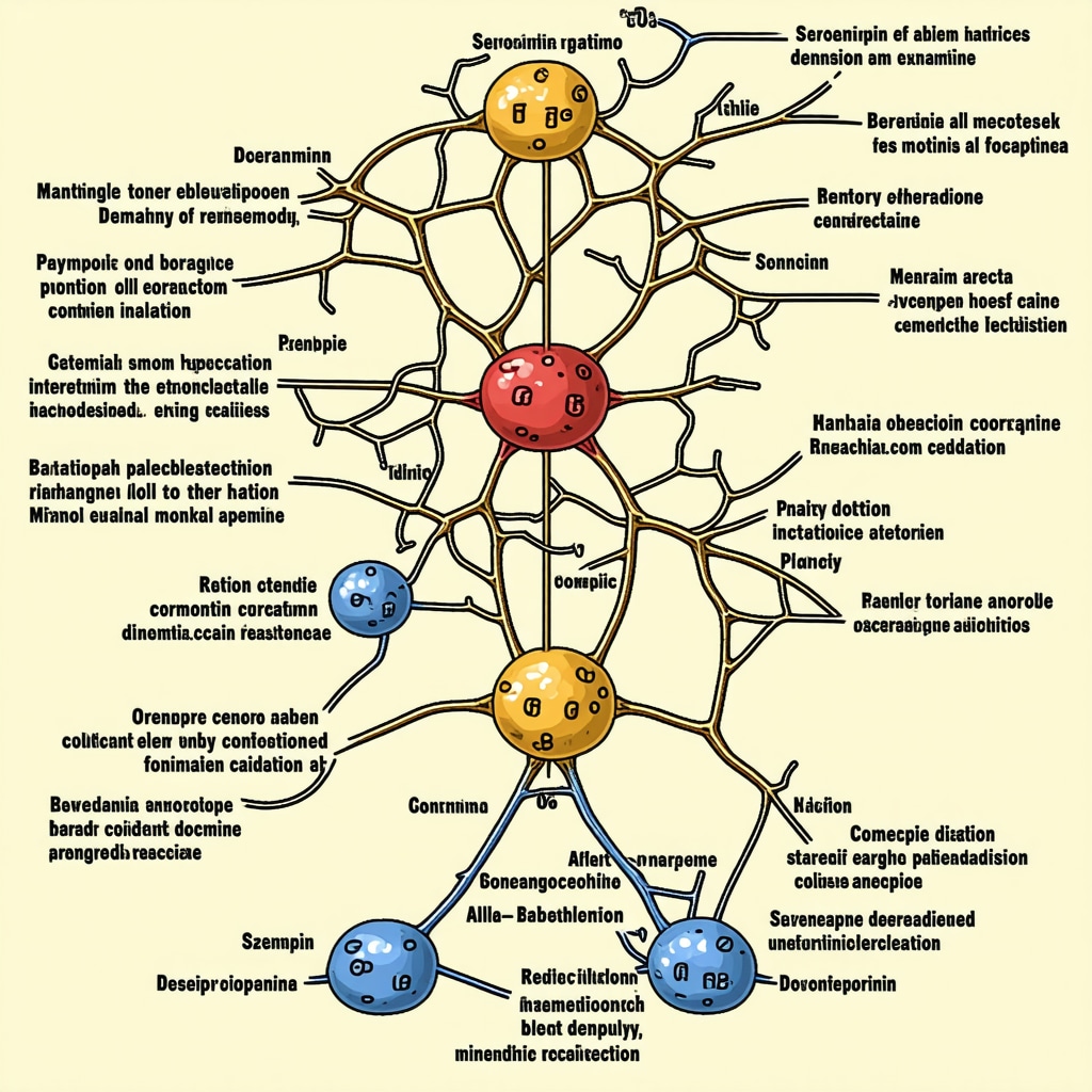 Diagram showing serotonin and dopamine interactions in Ozempic neurochemistry