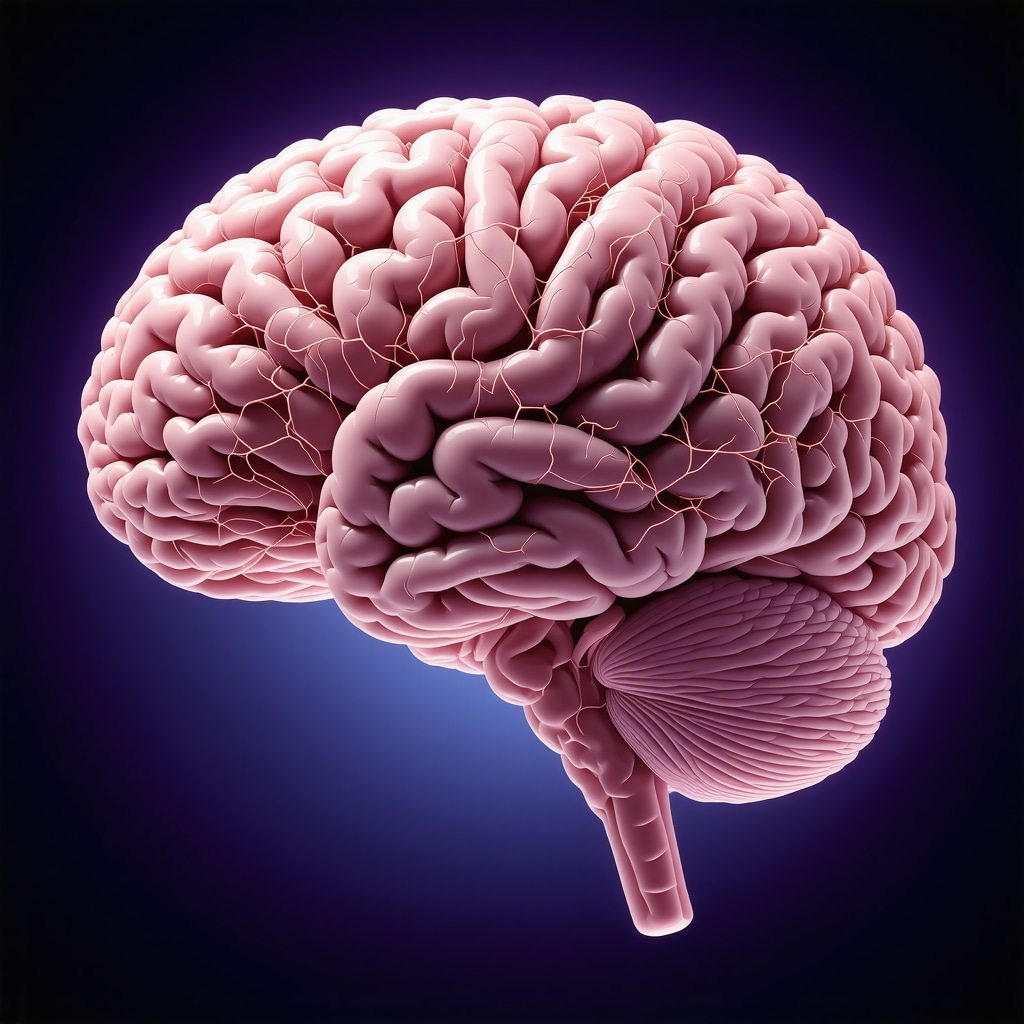 Diagram of brain regions affected by GLP-1 receptor activation showing neuropeptide signaling in weight management