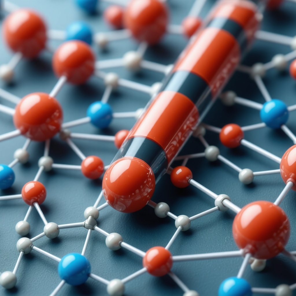 Illustration of a dual GLP-1 and GIP receptor agonist drug in a laboratory