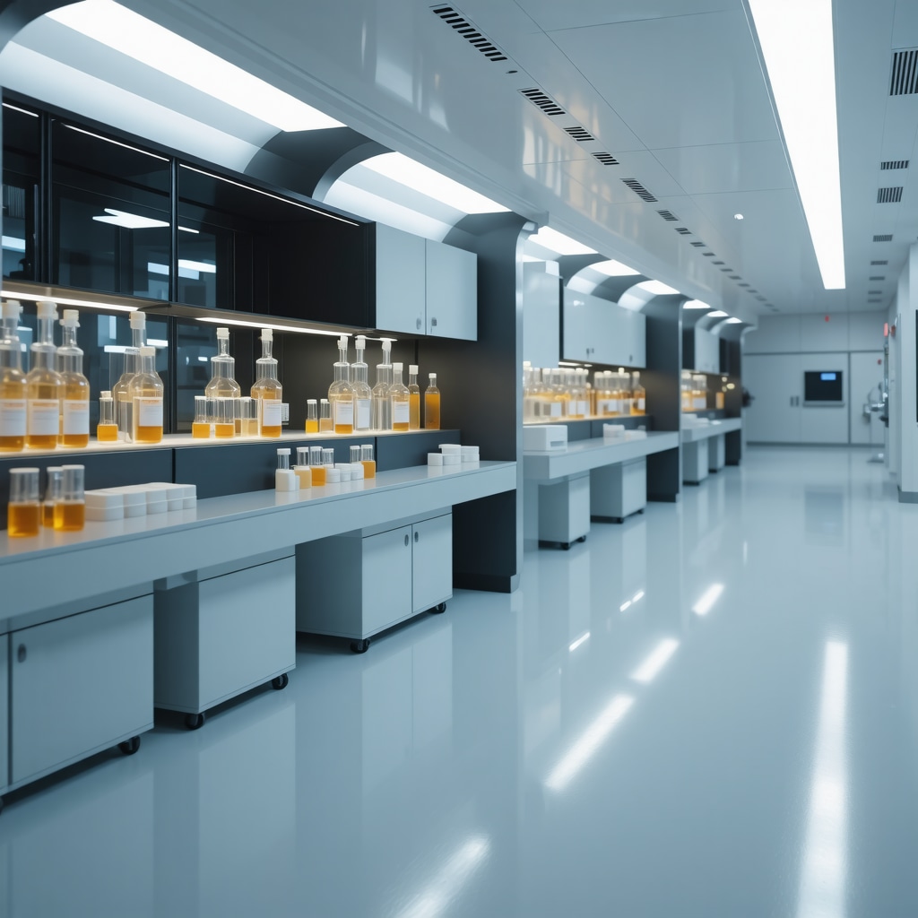 Futuristic lab scene showing scientists working on advanced GLP-1 medications