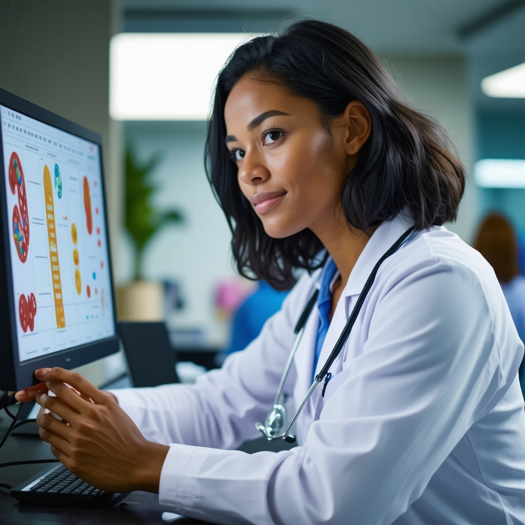 Doctor reviewing genetic test results for tailored Ozempic therapy