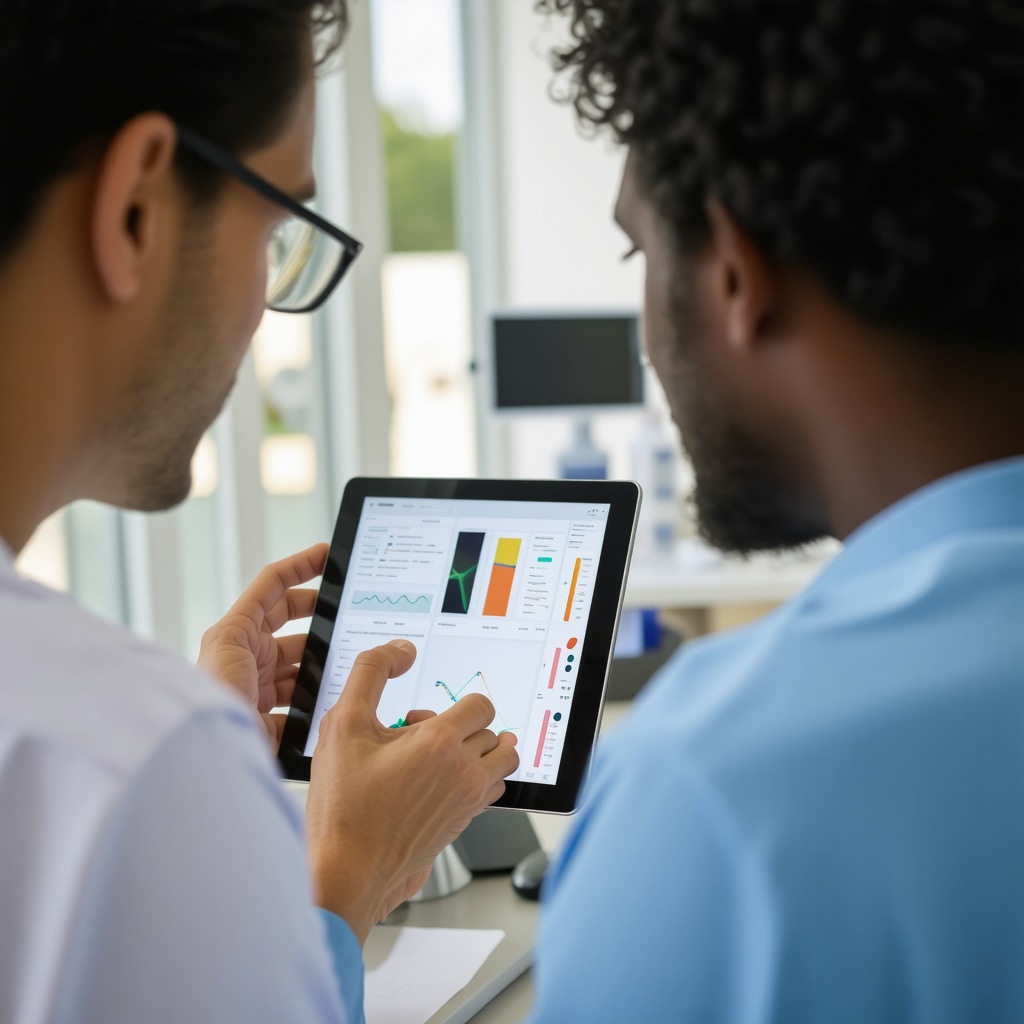 Doctor analyzing genetic and metabolic data for customized Ozempic treatment.