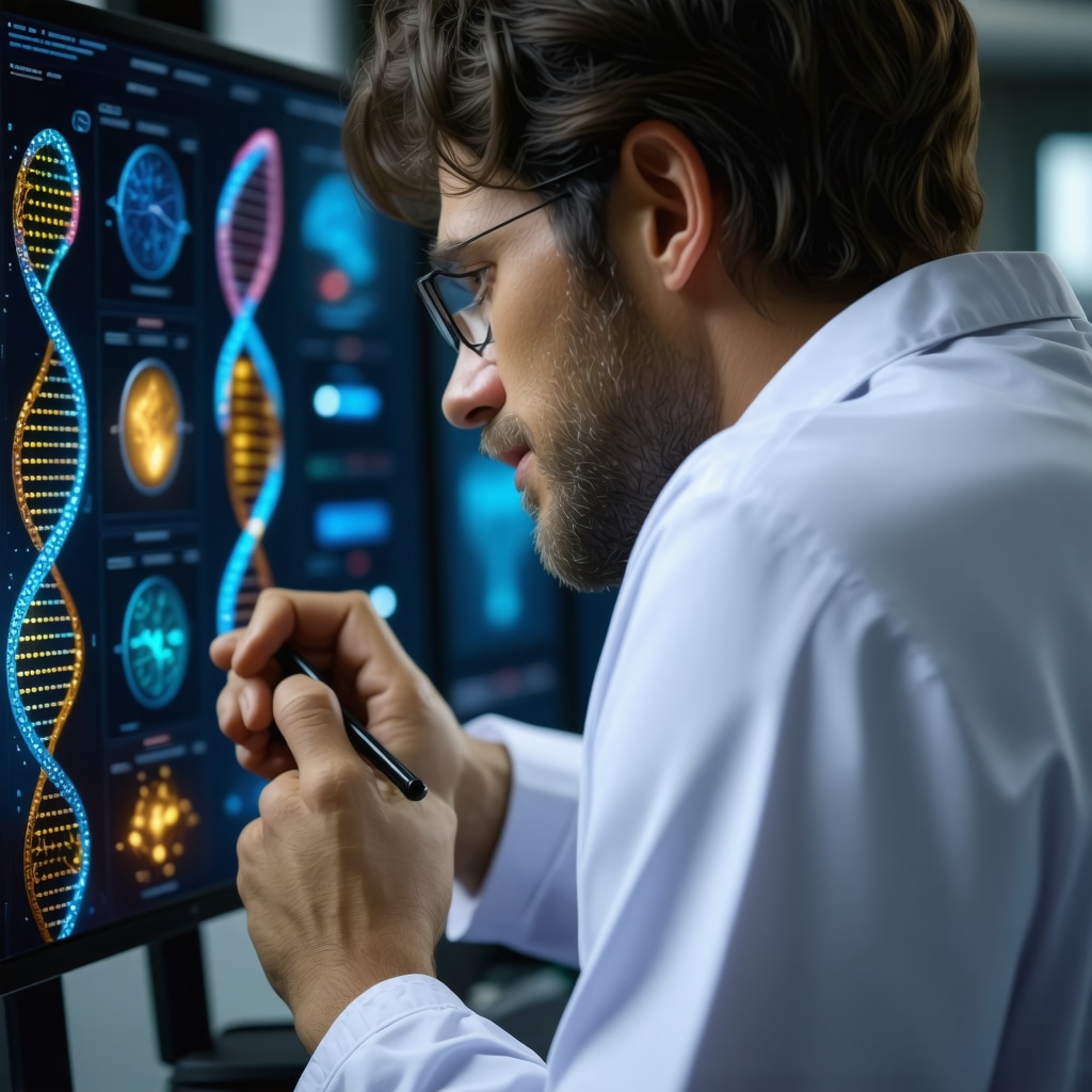 Doctor reviewing genetic and metabolic data for customized Ozempic treatment