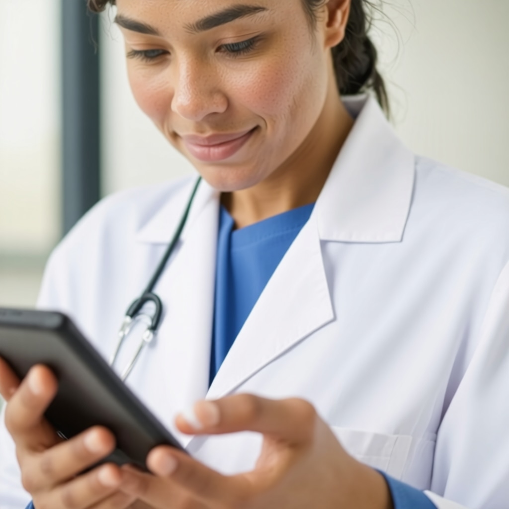 Healthcare professional analyzing biometric data for personalized Ozempic treatment.