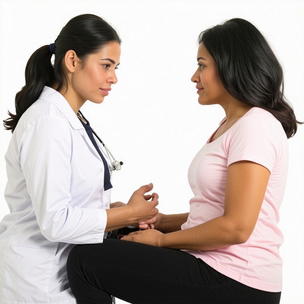 Doctor discussing weight loss strategy with patient