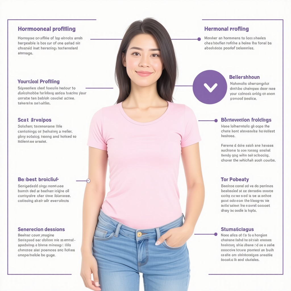 Illustration of customized weight management plan with hormonal and behavioral components.