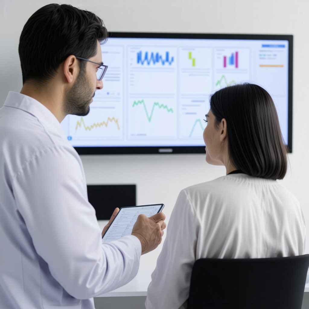 Doctor explaining pharmacogenomic test results to patient during medical consultation for personalized Ozempic therapy