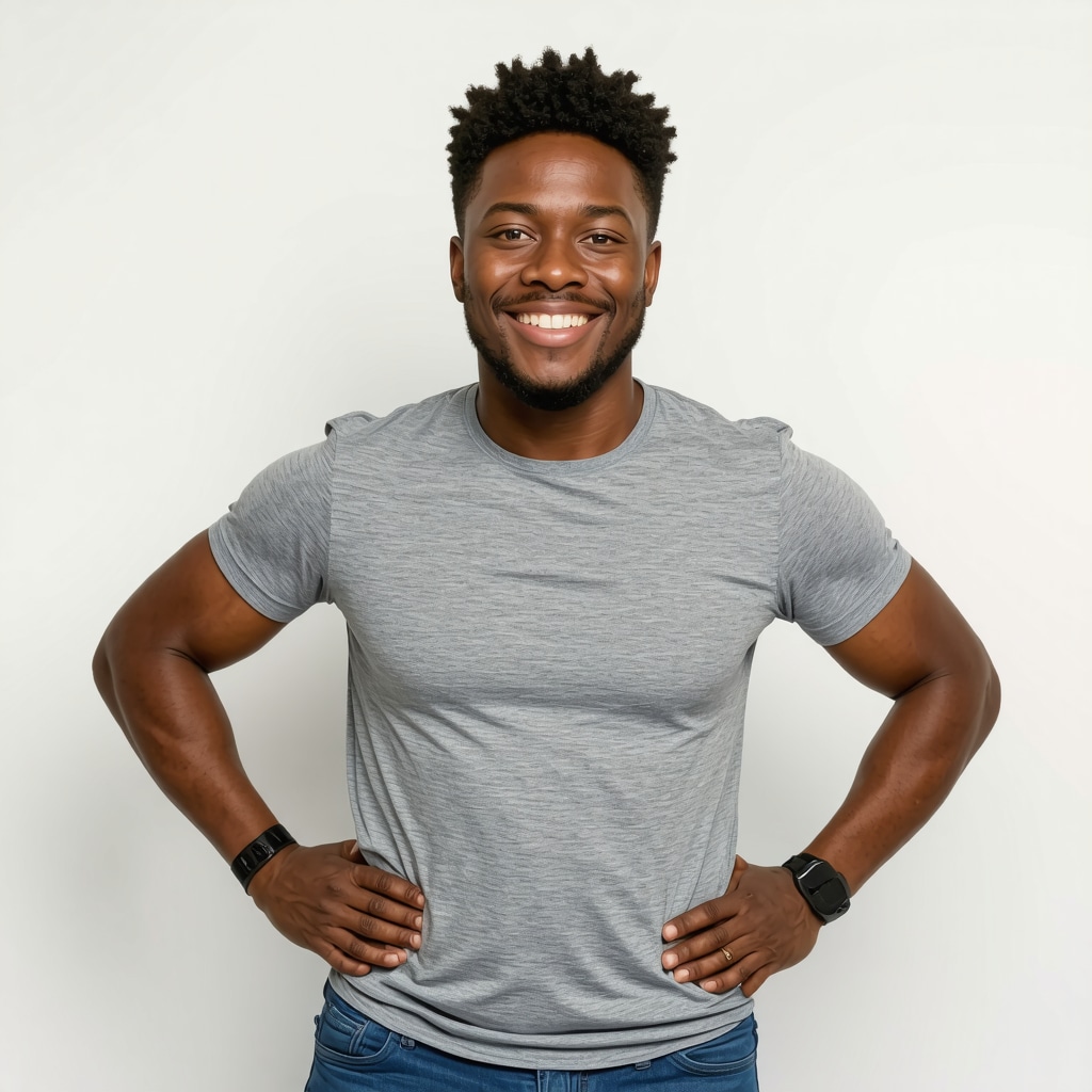 Happy person showing weight loss results after 90 days on Ozempic