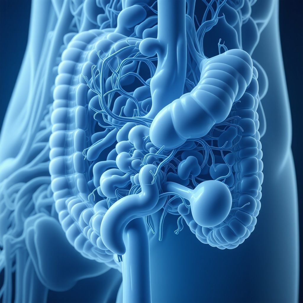 Illustration of gut hormones influencing cardiovascular, neurological, and metabolic health