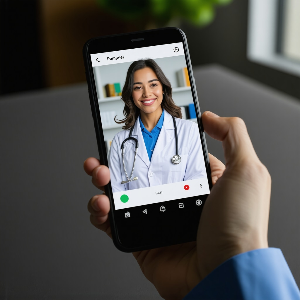 A person speaking with a doctor on a smartphone, illustrating telehealth services for affordable Ozempic