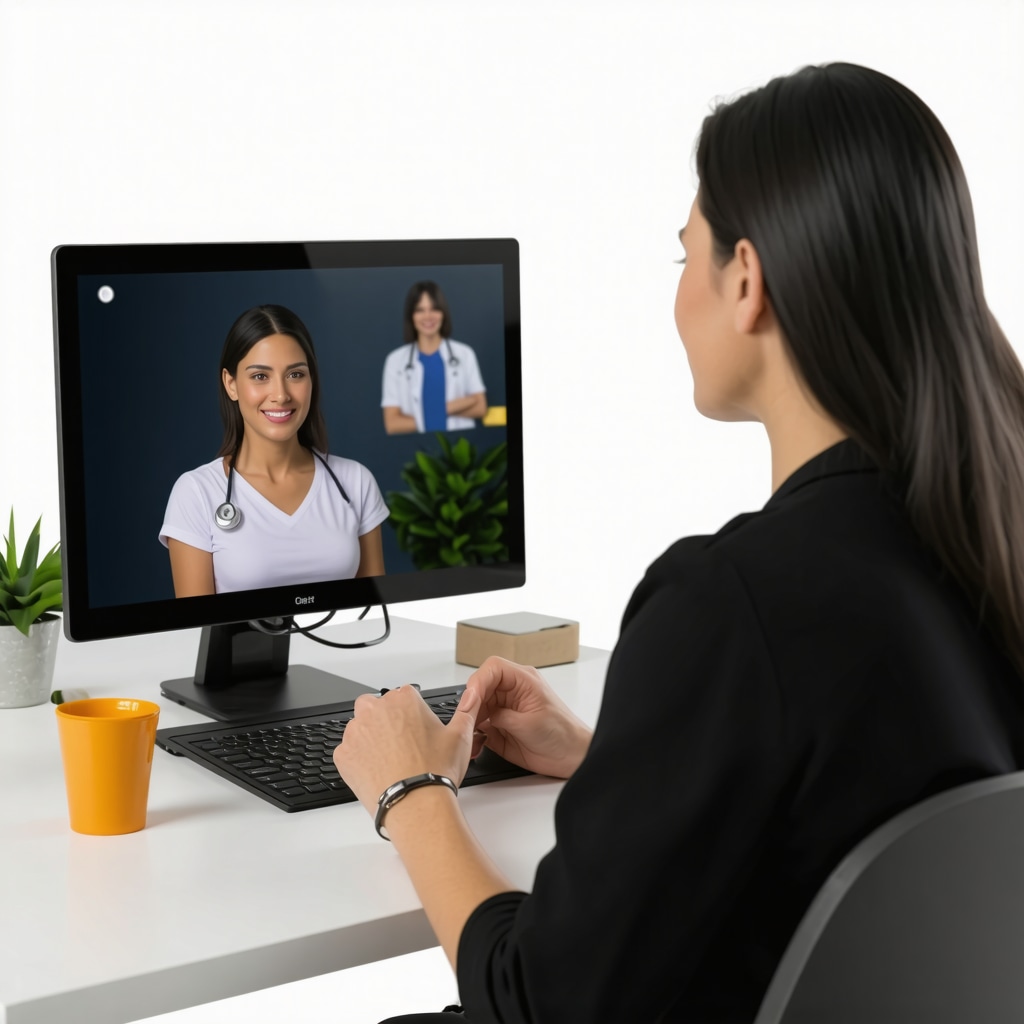 Virtual doctor consultation discussing Ozempic for weight management.