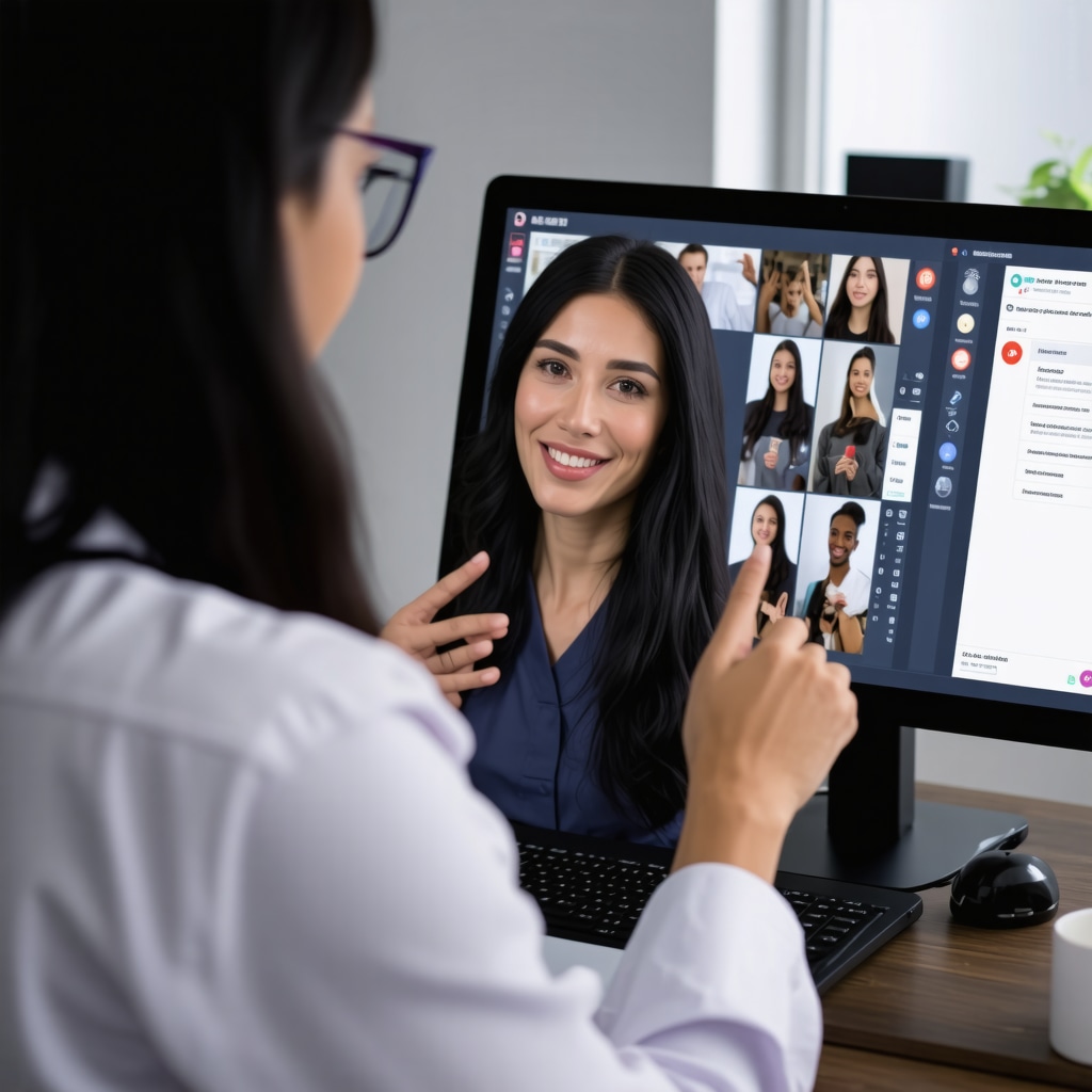 Doctor and patient discussing Ozempic treatment via telehealth platform