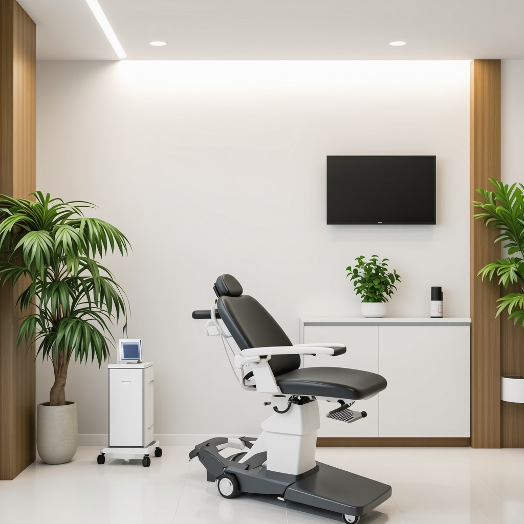 Modern healthcare clinic with staff providing weight management consultations.
