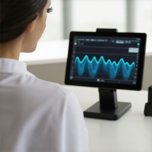 Healthcare professional using digital devices for remote patient monitoring