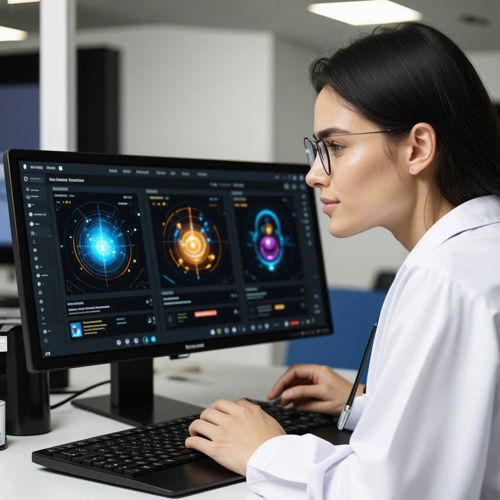 Doctor using AI tools to monitor a patient remotely for Ozempic treatment safety