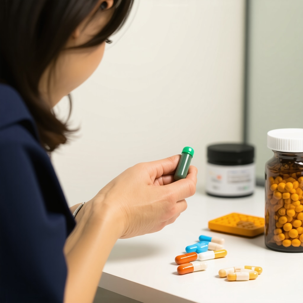 Medical professional explaining medication options to patient