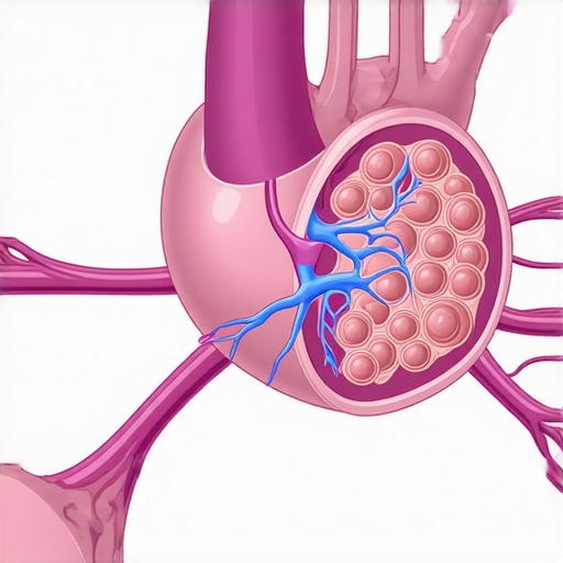 Diagram of endocrine organs and gut microbiome highlighting hormone pathways affected by Ozempic.