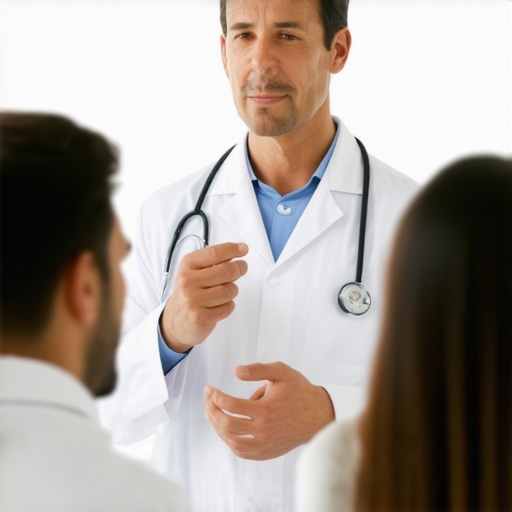 Endocrinologist discussing long-term Ozempic therapy with patient using advanced medical tools