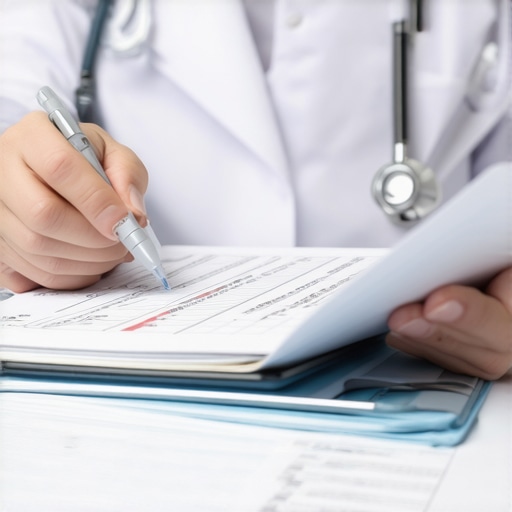 Healthcare professional analyzing insurance and digital tools for Ozempic savings
