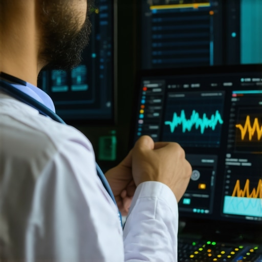 Doctor analyzing patient health data with digital tools, representing medical supervision