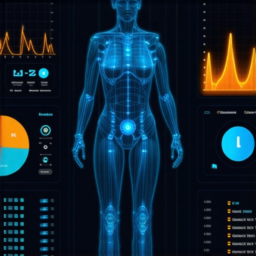 Illustration of AI-powered health monitoring devices and telemedicine for weight loss