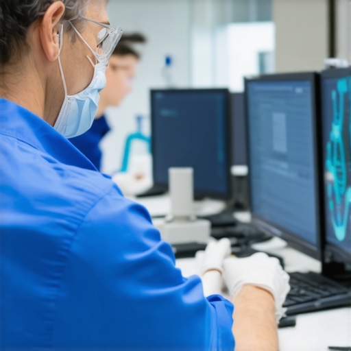 Healthcare professional analyzing genetic data for personalized weight loss