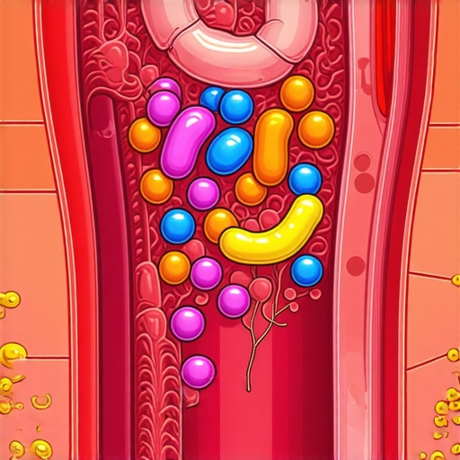 Diagram showing gut bacteria diversity affected by prolonged Ozempic use
