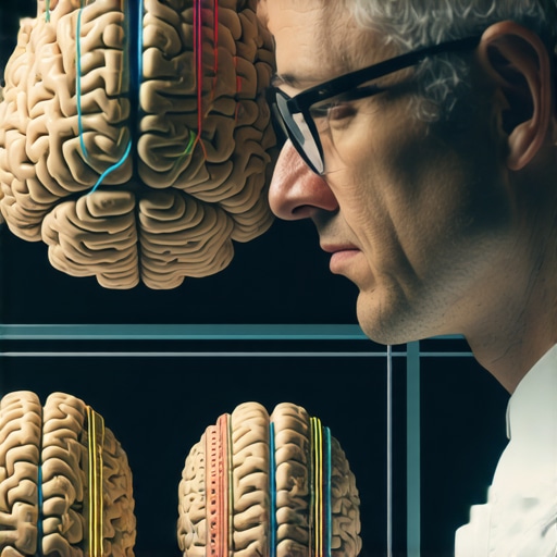 A neuroscientist examining neural pathways influenced by Ozempic in a scientific lab setting