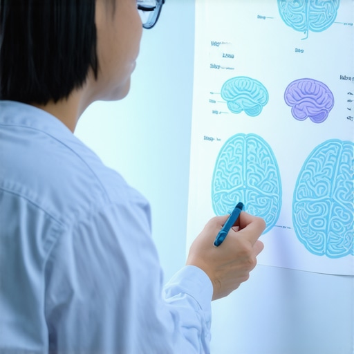 Neuroscientist analyzing brain rewiring related to weight loss and Ozempic