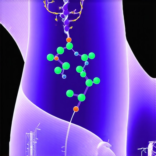 Scientific illustration of Ozempic molecule affecting metabolic processes