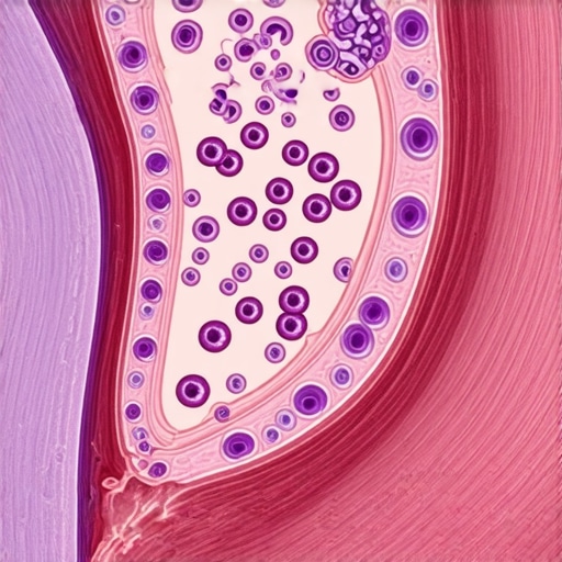 Scientific illustration depicting Ozempic's influence on gut microbiome and endothelial function.