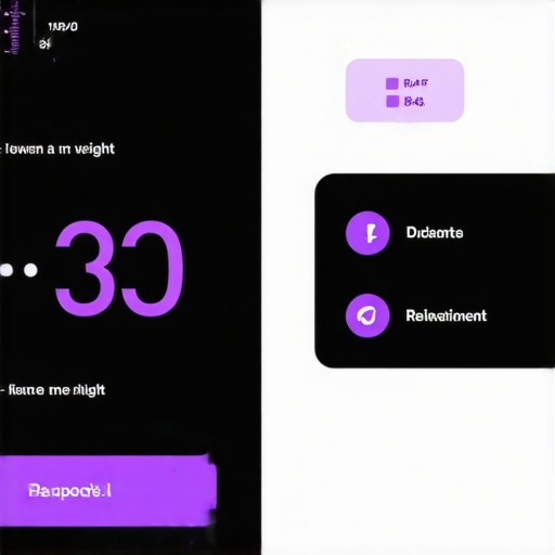 A sleek digital dashboard displaying personalized health and weight management data