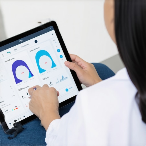 Doctor analyzing digital health data for personalized weight management plan.