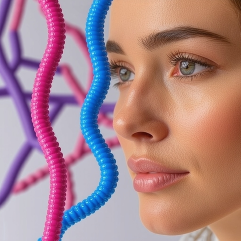 Doctor analyzing genetic and microbiome data for tailored Ozempic treatment
