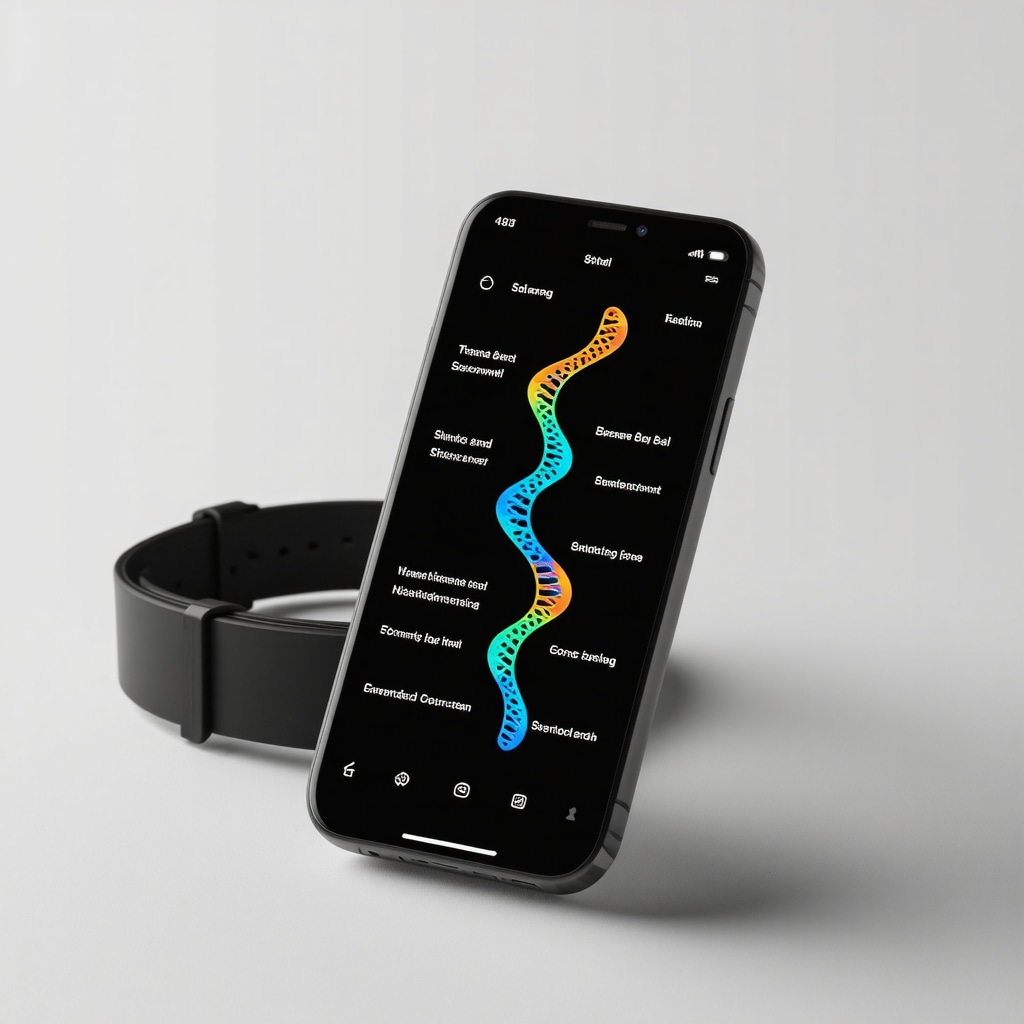 Wearable health device and smartphone analyzing genetic data for weight management