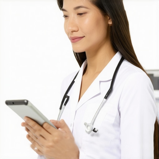 A doctor and patient discussing weight loss medication via telehealth platform