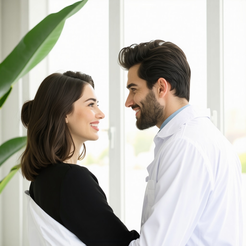 Doctor discussing Ozempic treatment options with patient in a modern clinic
