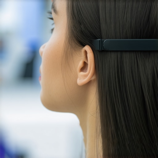 Futuristic telehealth setup with wearable health devices and AI dashboards