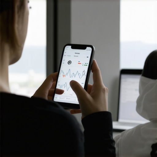 Person using smartphone app to monitor health with remote healthcare provider